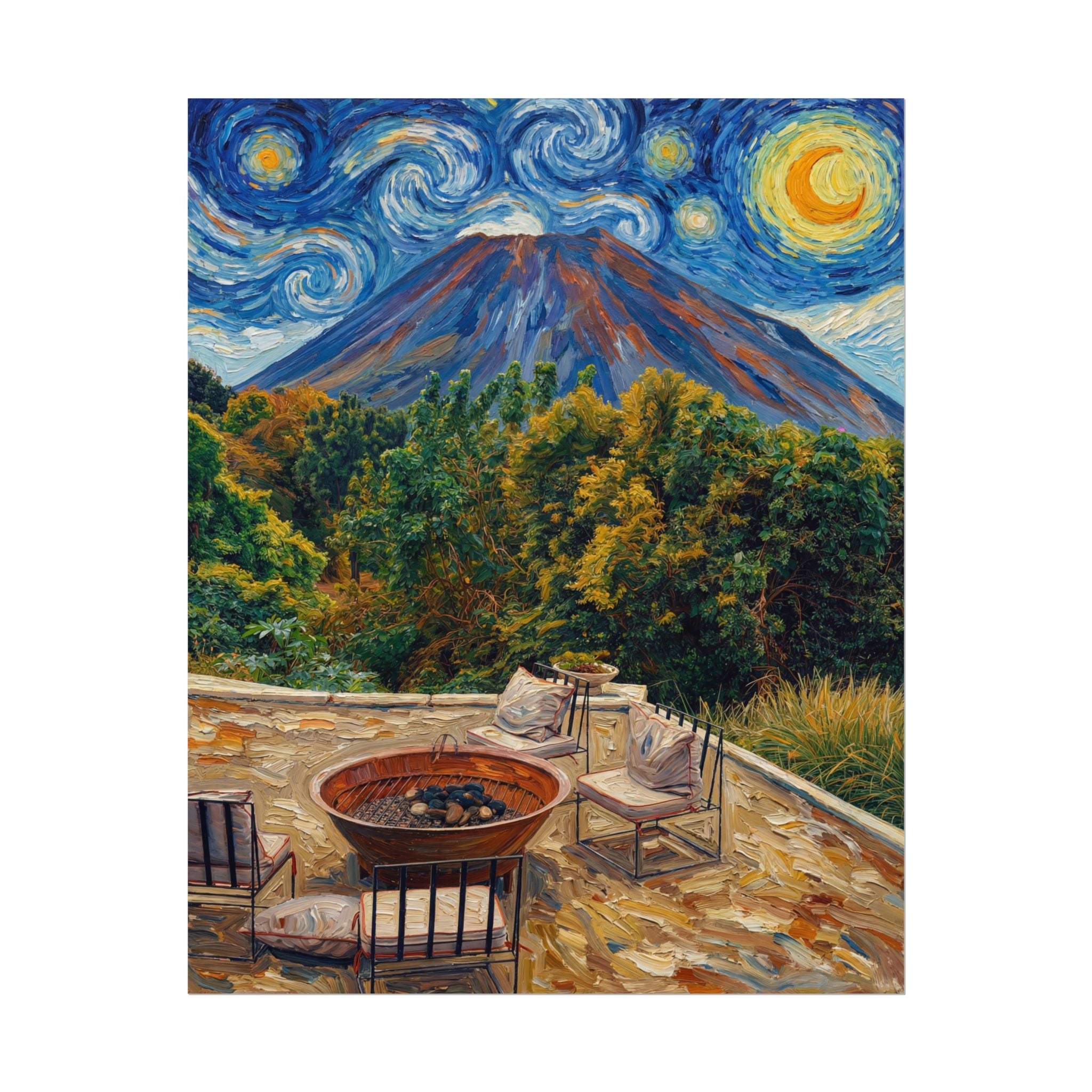"El Faro del Pacífico" Volcán de Izalco, Terrace View — Print Only