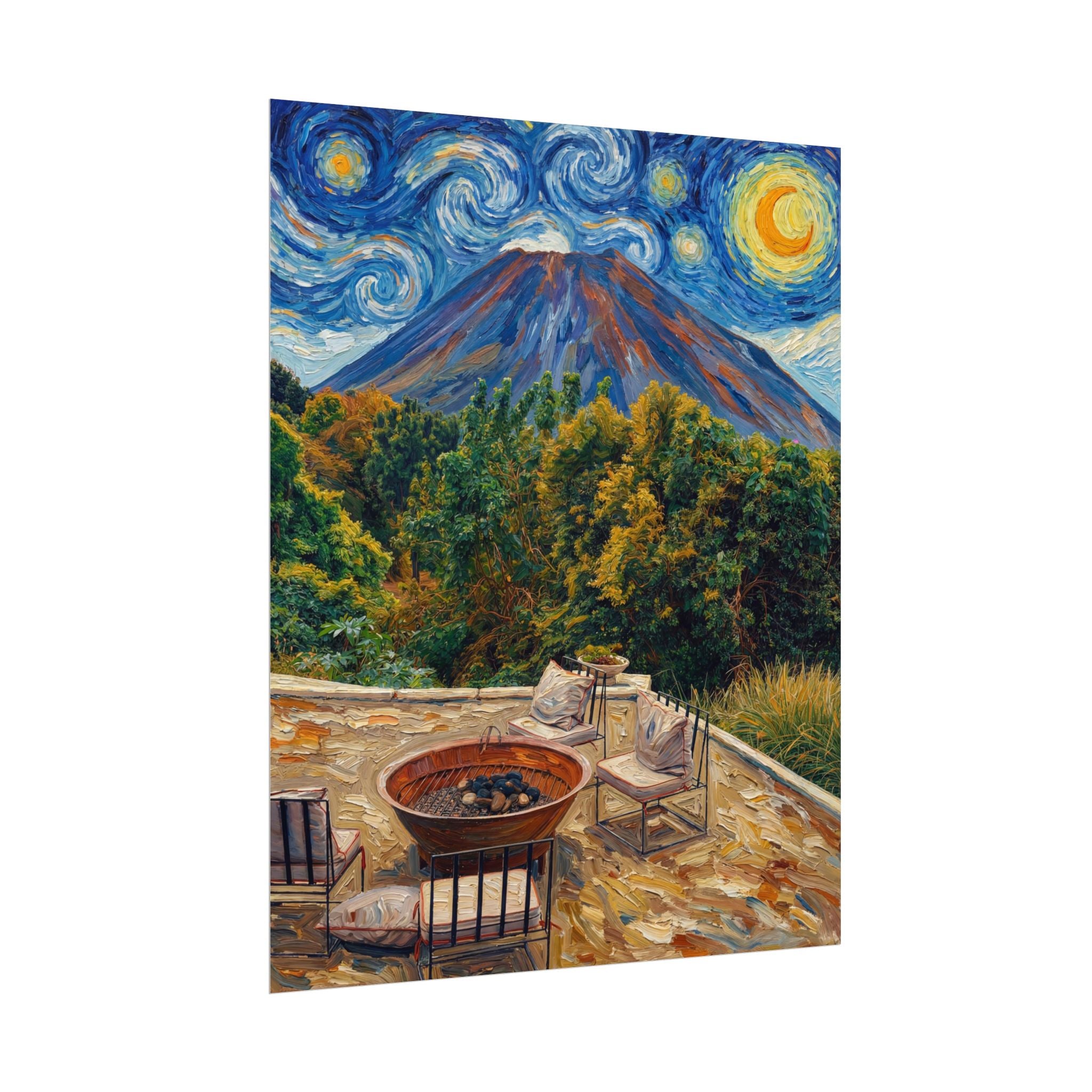 "El Faro del Pacífico" Volcán de Izalco, Terrace View — Print Only