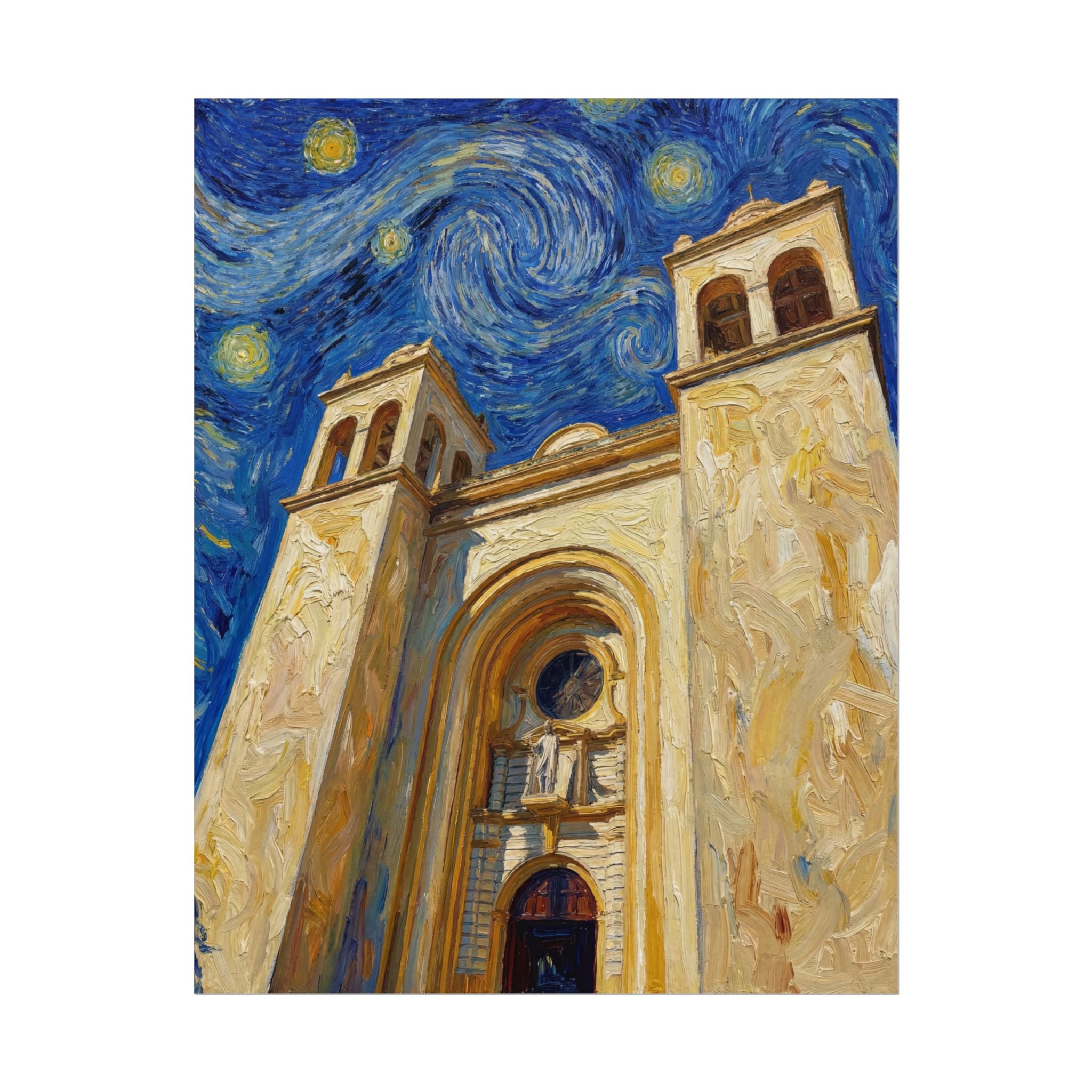 "La Catedral Bajo las Estrellas" Catedral Metropolitana de San Salvador — Print Only