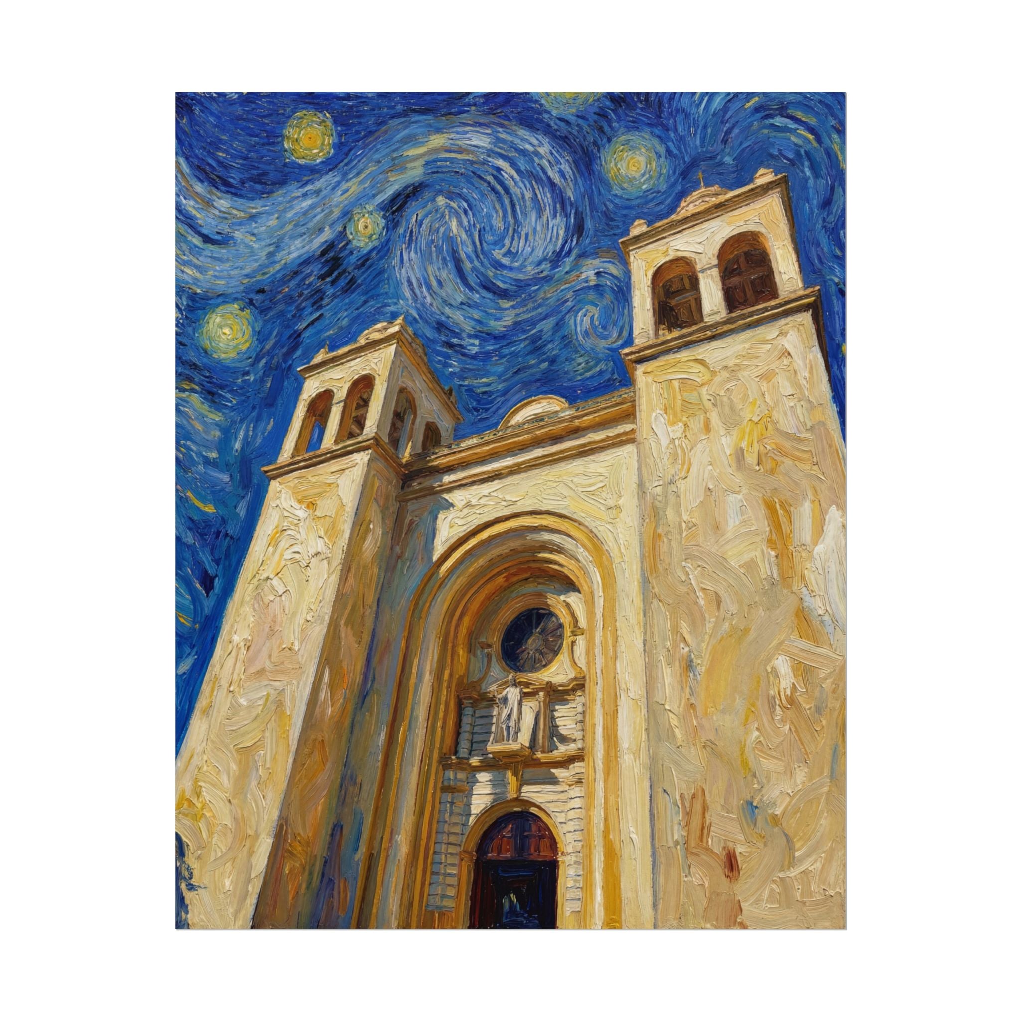 "La Catedral Bajo las Estrellas" Catedral Metropolitana de San Salvador — Print Only