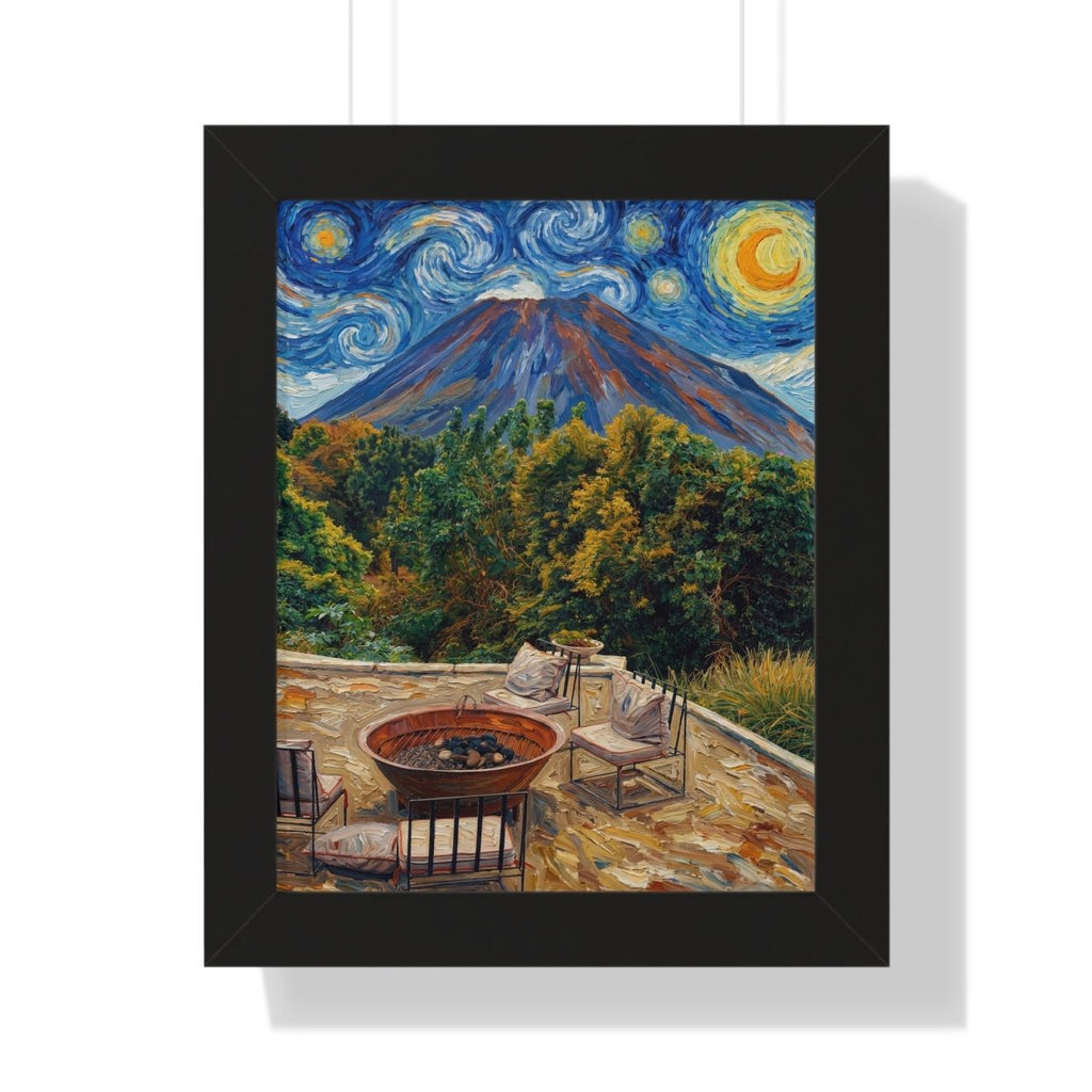 El Faro del Pacífico: El Salvador framed fine art print by Memora—real photo, painterly style, ships USA.