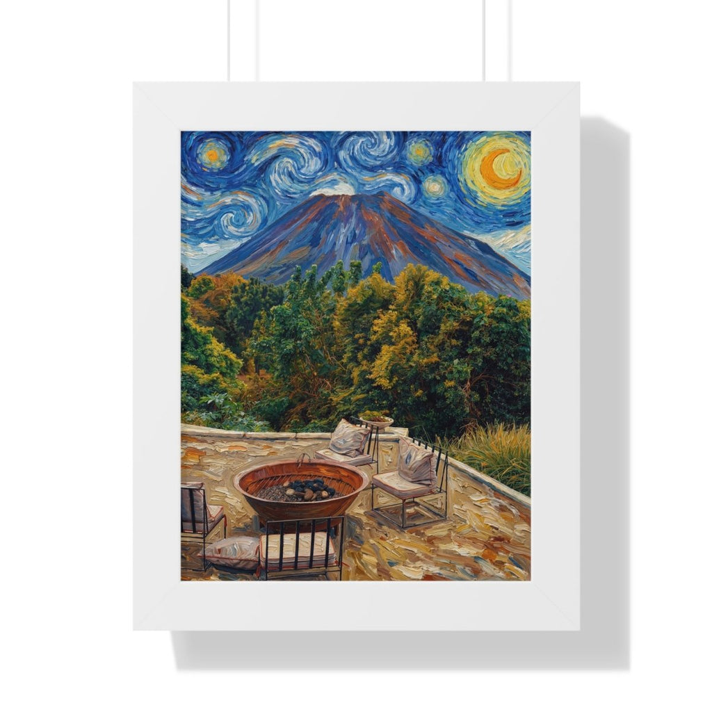 Alternate view: El Faro del Pacífico, Salvadoran landscape wall art, Memora.
