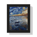 El Perro y El Pacífico: El Salvador framed fine art print by Memora—real photo, painterly style, ships USA.