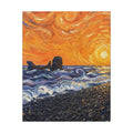 El Último Sol de El Tunco: El Salvador canvas wall art by Memora—real photo, painterly style, ships USA.