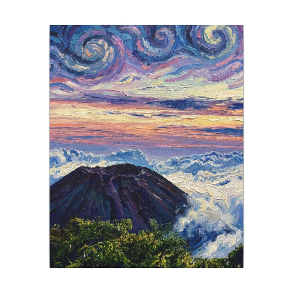 Encima del Mundo: El Salvador canvas wall art by Memora—real photo, painterly style, ships USA.