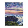 Encima del Mundo: El Salvador canvas wall art by Memora—real photo, painterly style, ships USA.