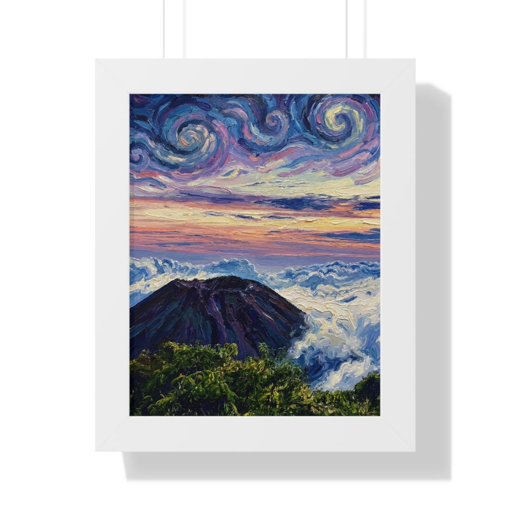 Alternate view: Encima del Mundo, Salvadoran landscape wall art, Memora.