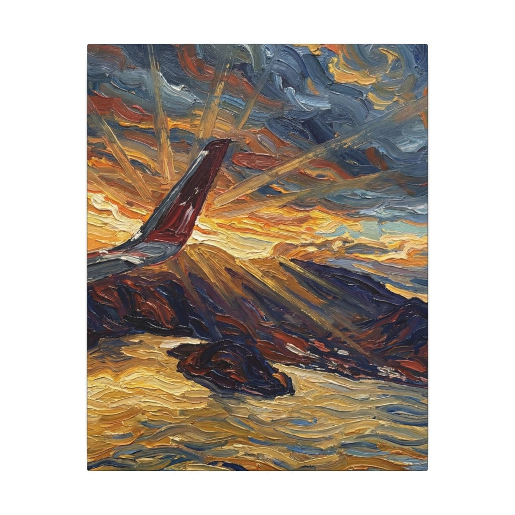 La Caldera en Llamas: El Salvador canvas wall art by Memora—real photo, painterly style, ships USA.