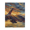 La Caldera en Llamas: El Salvador canvas wall art by Memora—real photo, painterly style, ships USA.