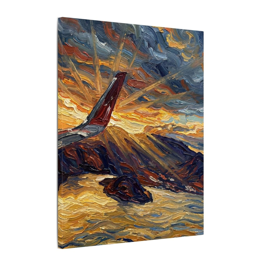 Alternate view: La Caldera en Llamas, Salvadoran landscape wall art, Memora.