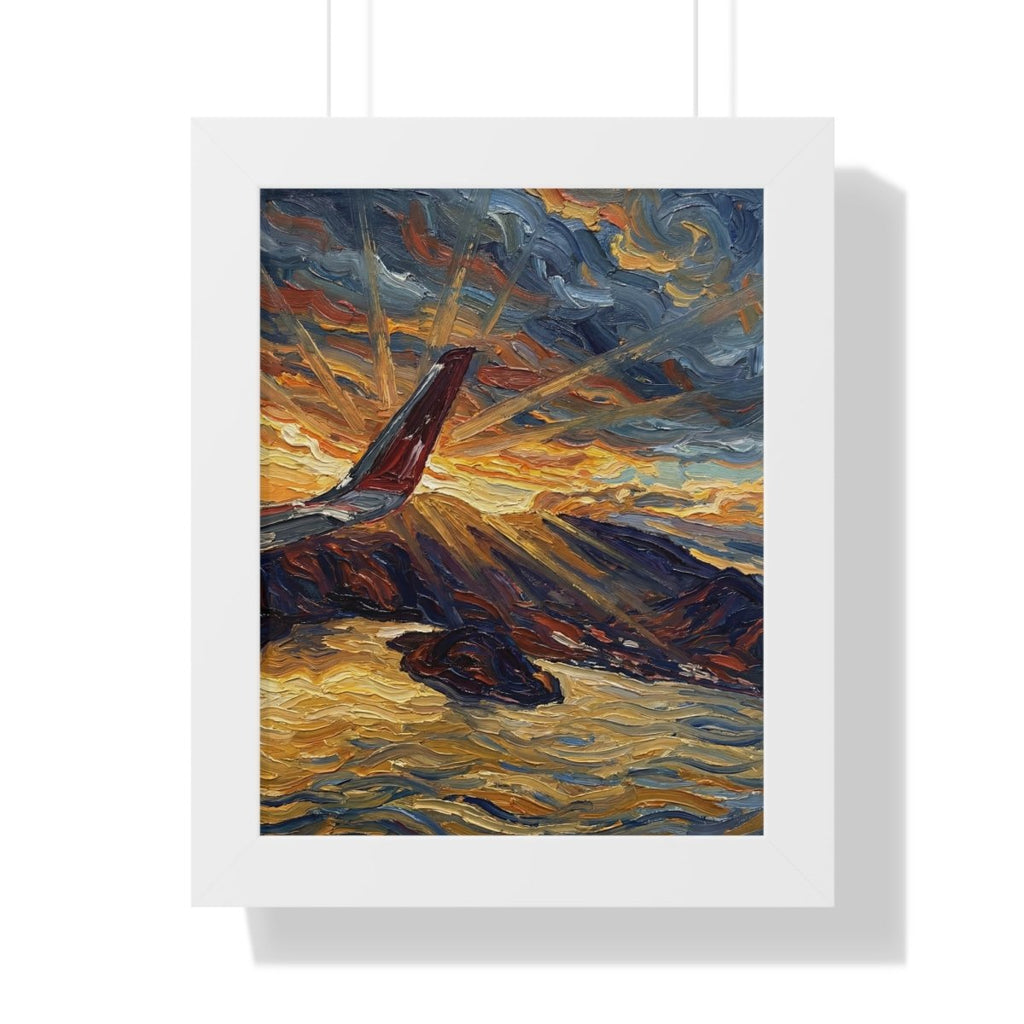 Alternate view: La Caldera en Llamas, Salvadoran landscape wall art, Memora.