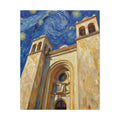 La Catedral Bajo las Estrellas: El Salvador canvas wall art by Memora—real photo, painterly style, ships USA.