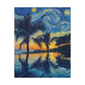 La Noche Que El Zonte Se Volvió Eterno: El Salvador canvas wall art by Memora—real photo, painterly style, ships USA.