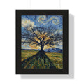 Las Raíces Que Nadie Ve: El Salvador framed fine art print by Memora—real photo, painterly style, ships USA.